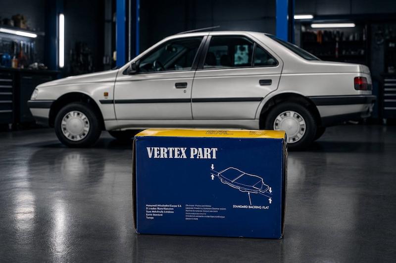 لنت ترمز جلو پژو 405 برند ورتکس ( VERTEX )  کیفیت عالی با ضمانت