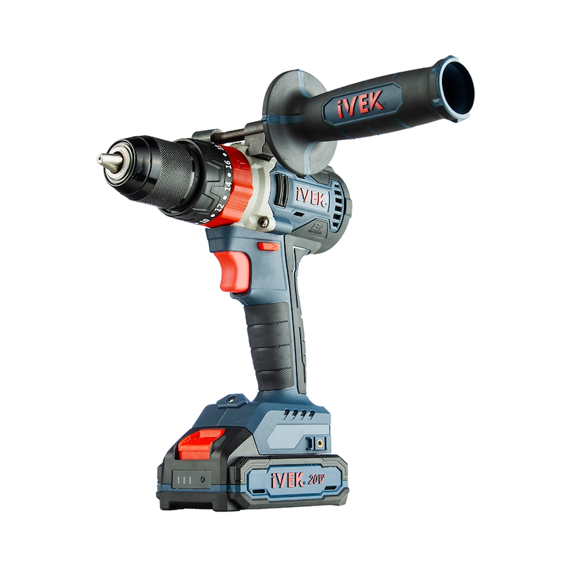 دریل شارژی چکشی براشلس ۲۰ ولت مدل K-7220V ایوک (IYEK)