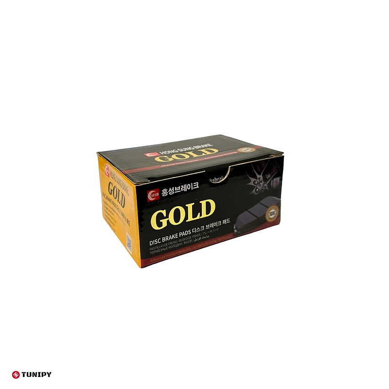 لنت ترمز عقب پژو 206 تیپ 5 برند گلد (GOLD) ساخت کره جنوبی اصلی