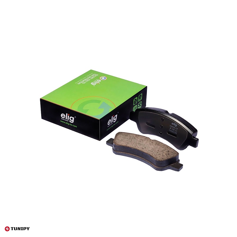 لنت ترمز جلو سرامیکی پژو ۲۰۶ (مدل ۸۱ تا ۹۲) الیگ برند Elig (اصلی) - Elig peugeot 207 Front Brake pads