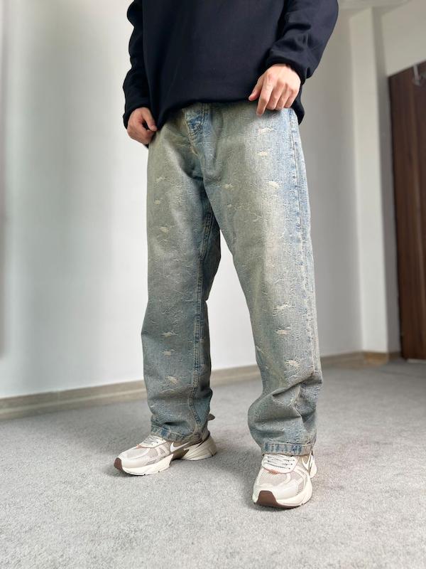 شلوار بگ خاکی