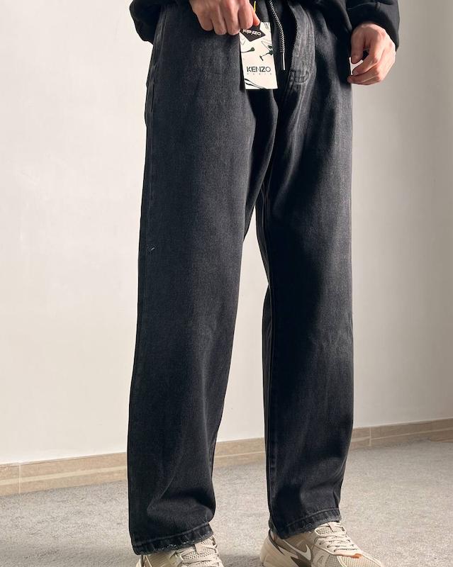 شلوار‌ نیم بگ زغالی