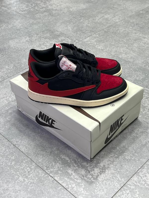 کتونی  جردن  1 ترویس Black red