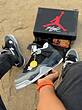 کتونی جردن 4 | jordan 4 Retro Fear Pack low Travis 