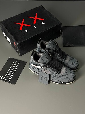 کتونی جردن 4 | Jordan 4  "Kaws" Black