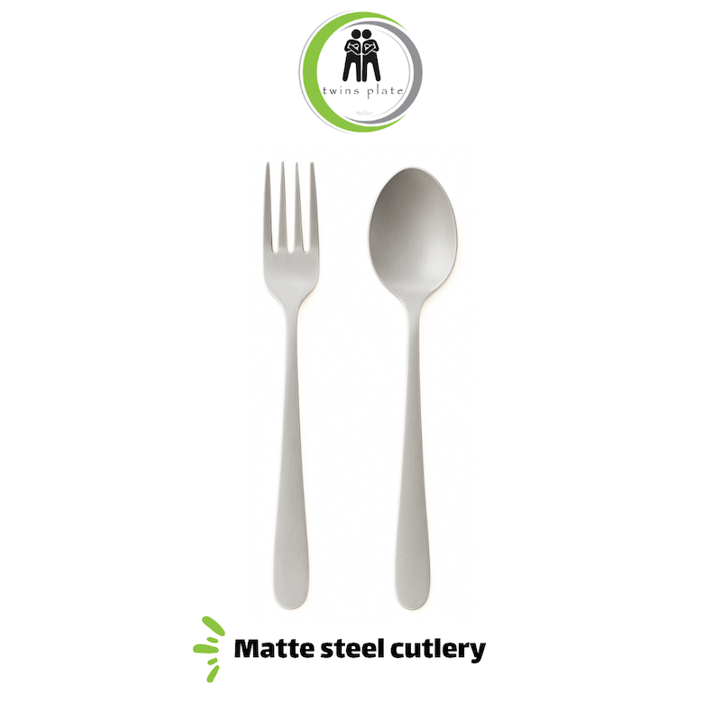 قاشق و چنگال استیل مات 