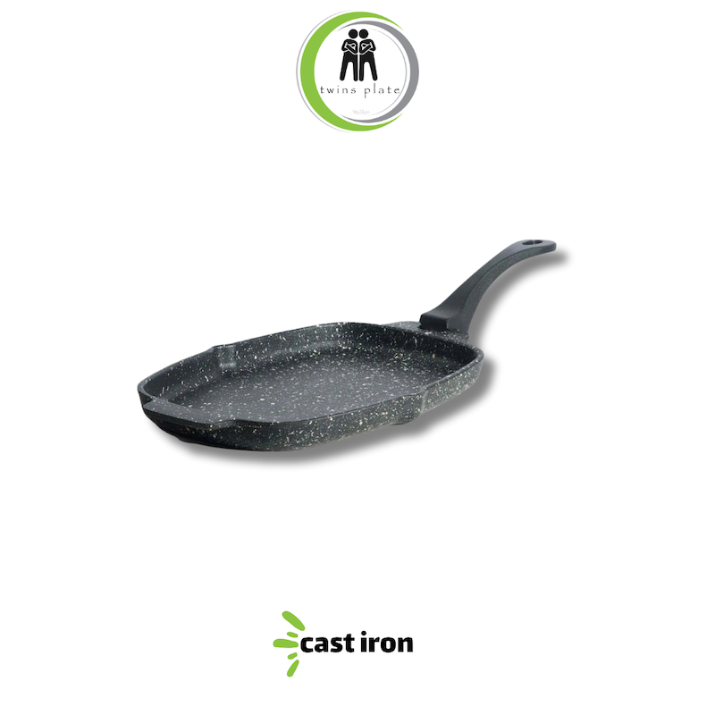 ظرف سرو مستطیلی چدنی ۱۹×۳۰ سانتیمتری همراه دستگیره نالینو