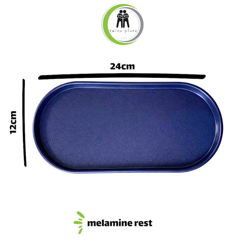 رست بیضی ملامین تویینز سرمه ای