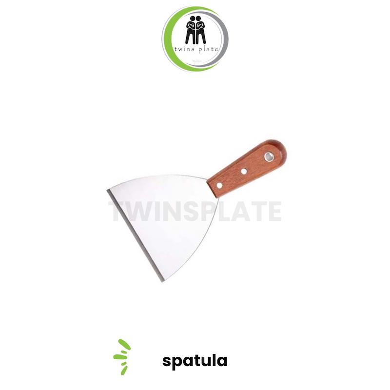 کاردک استیل دسته چوبی ۷/۵ سانت