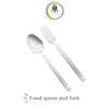 قاشق و چنگال غذا مدل میلان(تمام مات)صنایع استیل