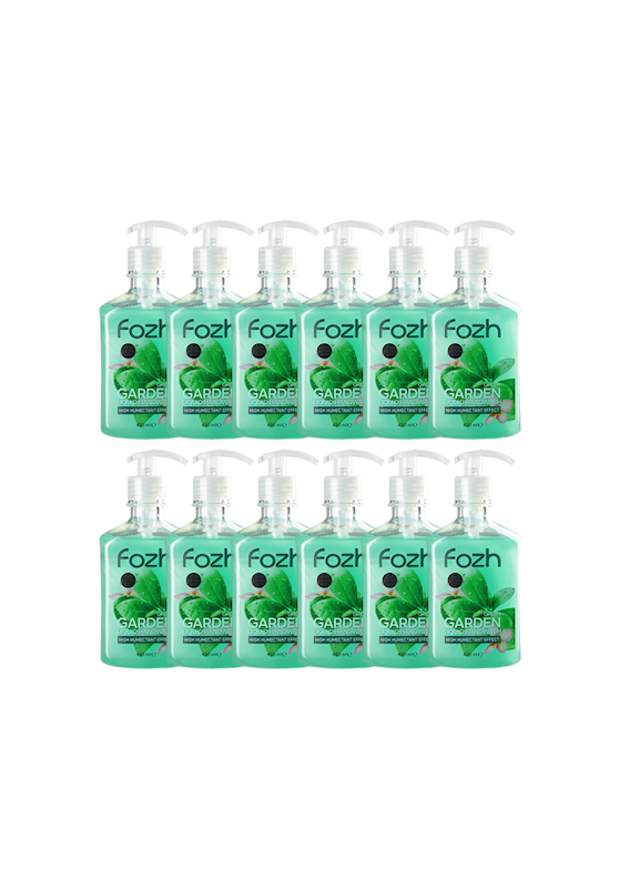 کارتن 12 عددی مایع دستشویی صدفی فژ (رایحه باغ سبز)