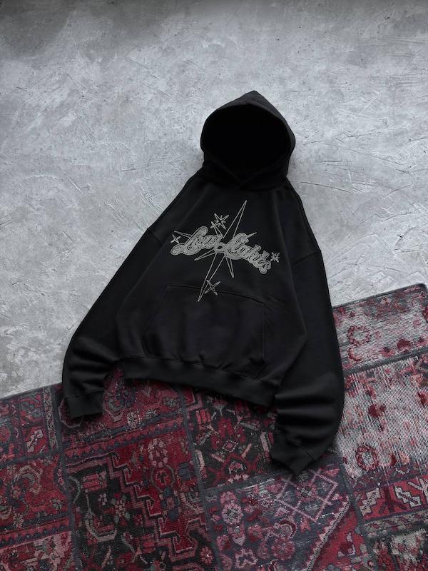 هودی مشکی نگین دار لولایت lowlights 