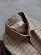 کراپ شرت (پیراهن باکسی) چهار خونه کرمی زارا zara