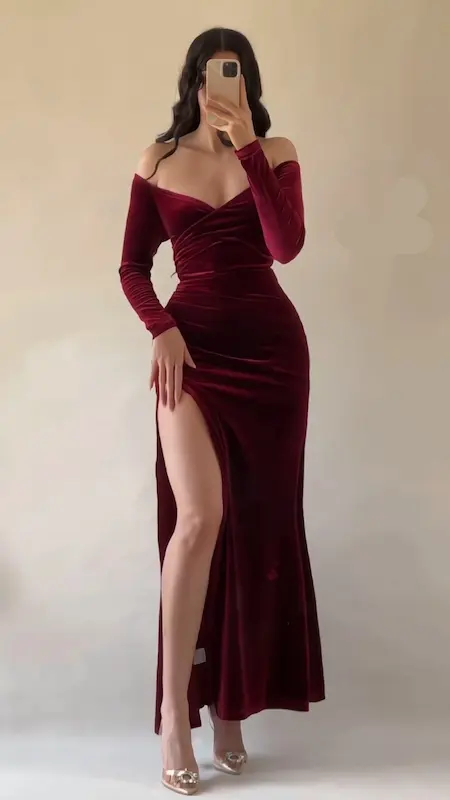 پیراهن مخمل 