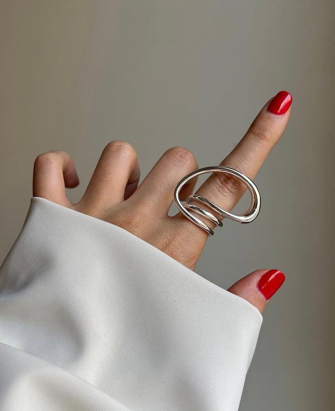 انگشتر طرح امضا