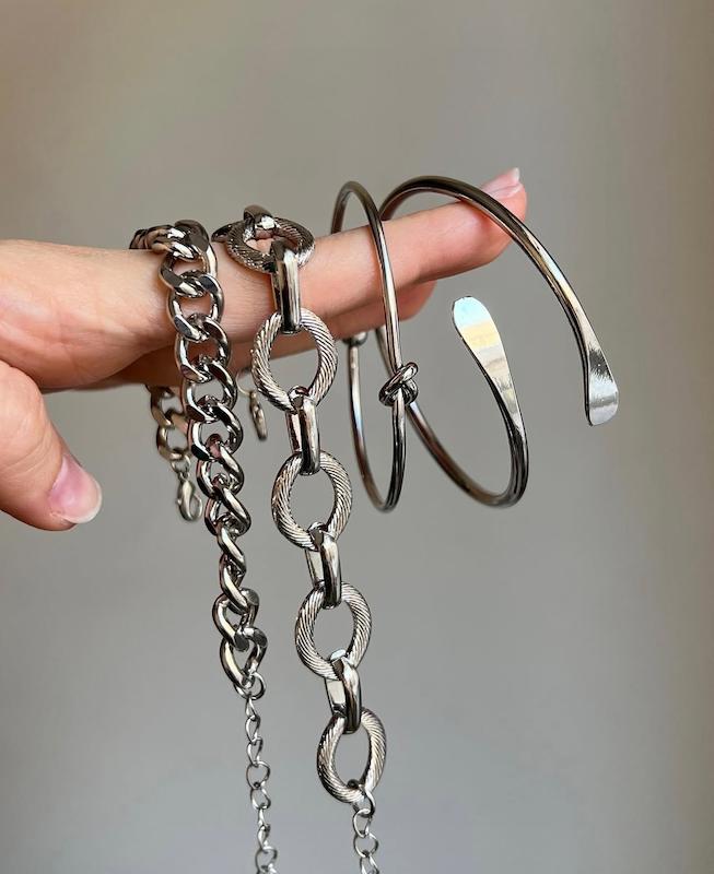 پک دستبند زنجیر گره