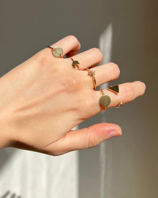 پک انگشتر ماه مثلث