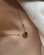 گردنبند تک قلب طلایی