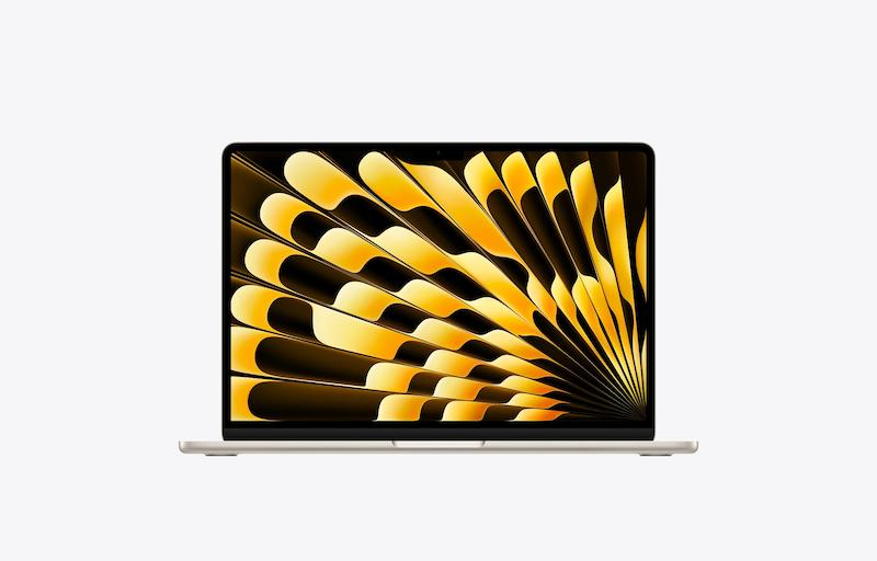 مک بوک ایر اپل مدل(MacBook AirM5 2026 15-inch(MDV-E4)(16R-1TB)(Starlight