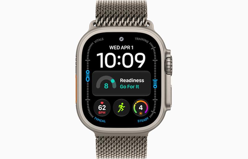 اپل واچ اولترا مدل(Apple Watch Ultra 4(Titanium Milanese Loop)( Natural
