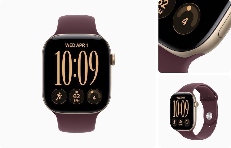 اپل واچ 12سایز42مدل(Apple Watch Series12 42mm (Aluminum)(Light Gold