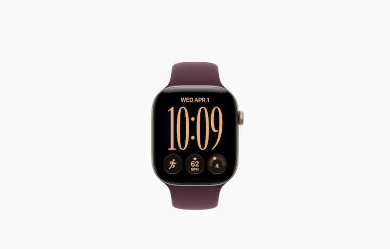 اپل واچ 12سایز46مدل(Apple Watch Series12 46mm (Aluminum)(Light Gold