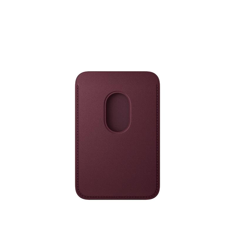 جاکارتی اپل مدل (iPhone FineWoven Wallet with MagSafe (Burgundy