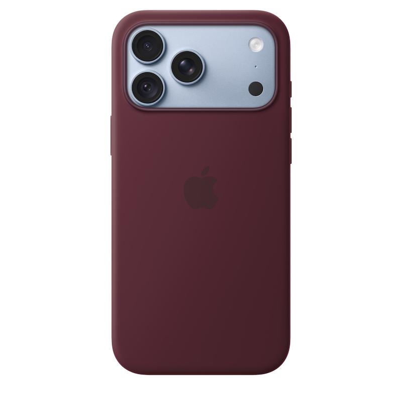 قاب سیلیکون مدل(iPhone 18 Pro Max Silicone Case with MagSafe(Burgundy