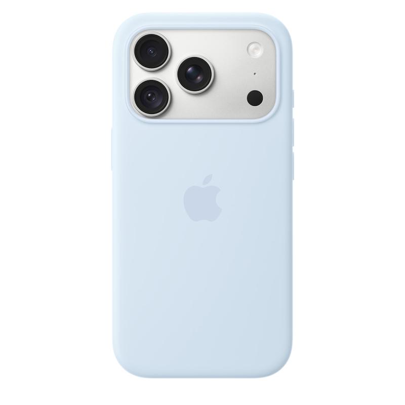 قاب سیلیکون ایفون مدل(iPhone 18 Pro Silicone Case with MagSafe(Crisp Blue