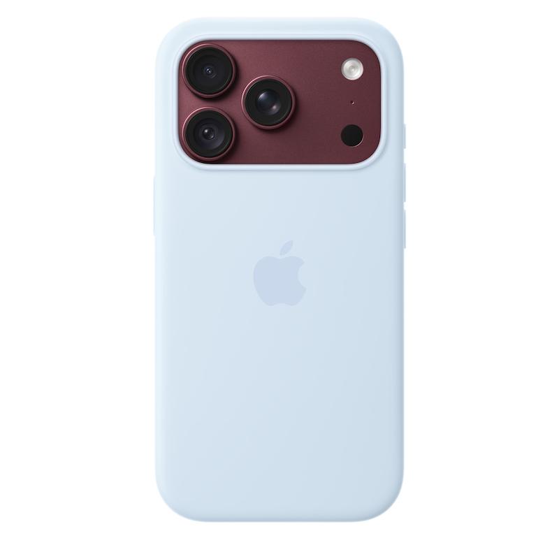 قاب سیلیکون ایفون مدل(iPhone 18 Pro Silicone Case with MagSafe(Crisp Blue