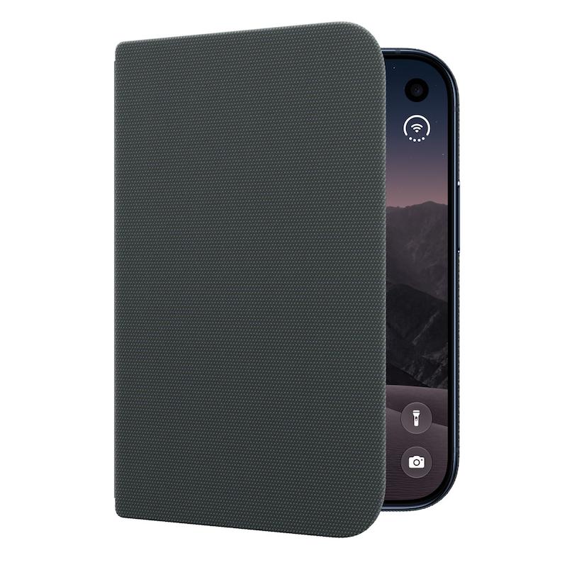 قاب فولیو استند ایفون مدل (iPhone Duo Folio with Kickstand(Navy Blue