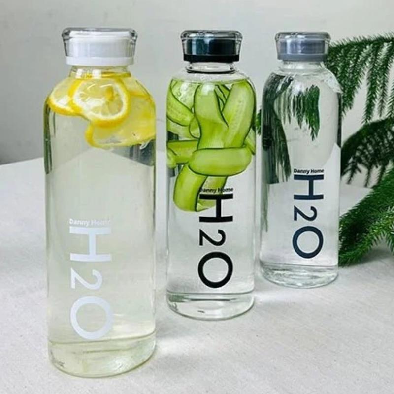  بطری آب پیرکس مدل H2O ظرفیت 1000 میلی لیتر