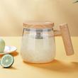 لیوان شیشه ای همزن دار شارژی