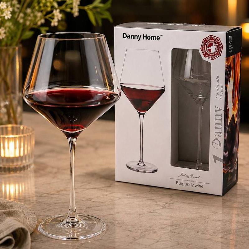 گیلاس خوری کریستال  Danny Home مدل پهن بسته 2 عددی