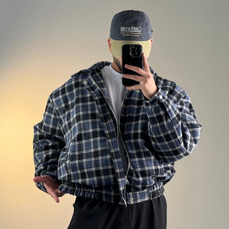 جکت پشمی چهار خونه