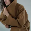 UPSYD STANDING COLLAR WOOL COAT