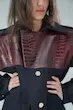 CROC PANEL COAT