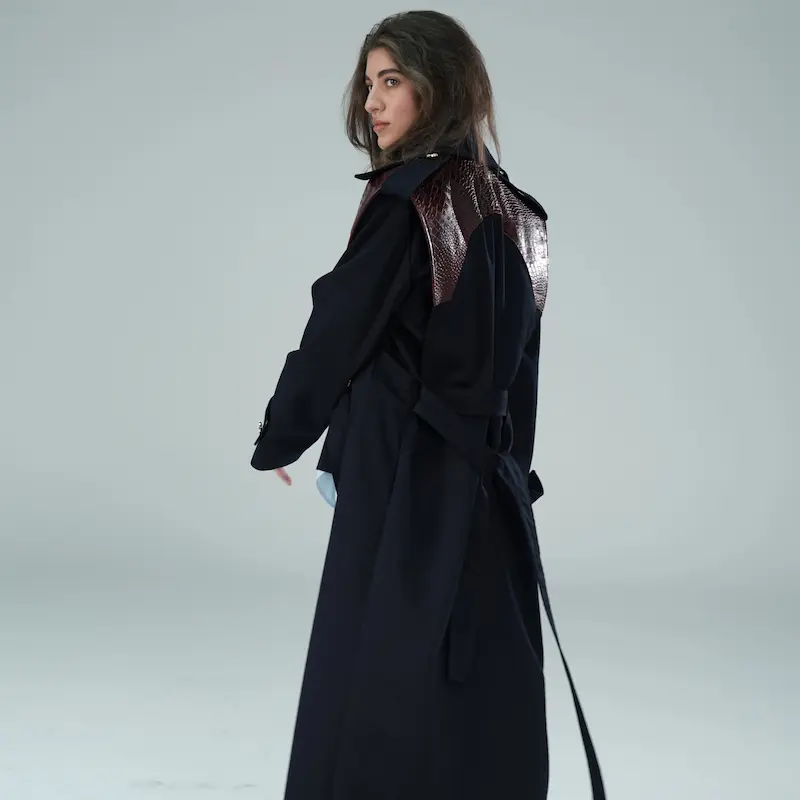 CROC PANEL COAT