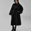 UPSYD STANDING COLLAR WOOL COAT