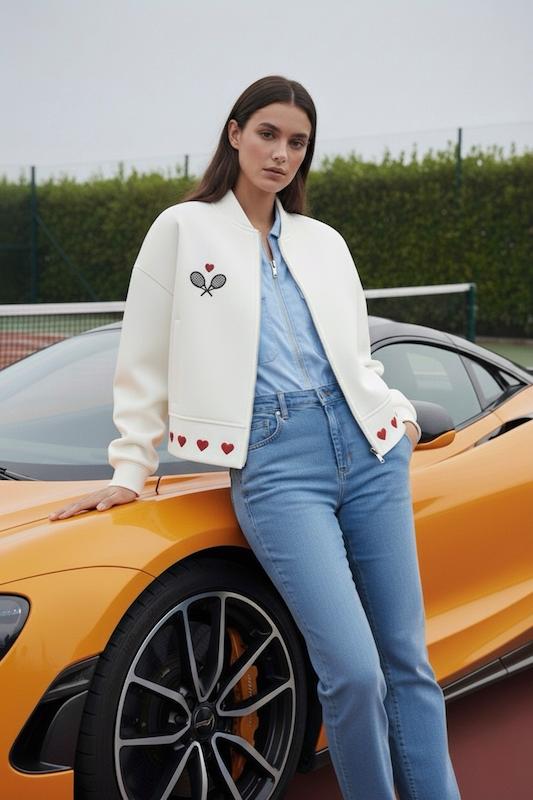 بامبر جاکت طرح قلب