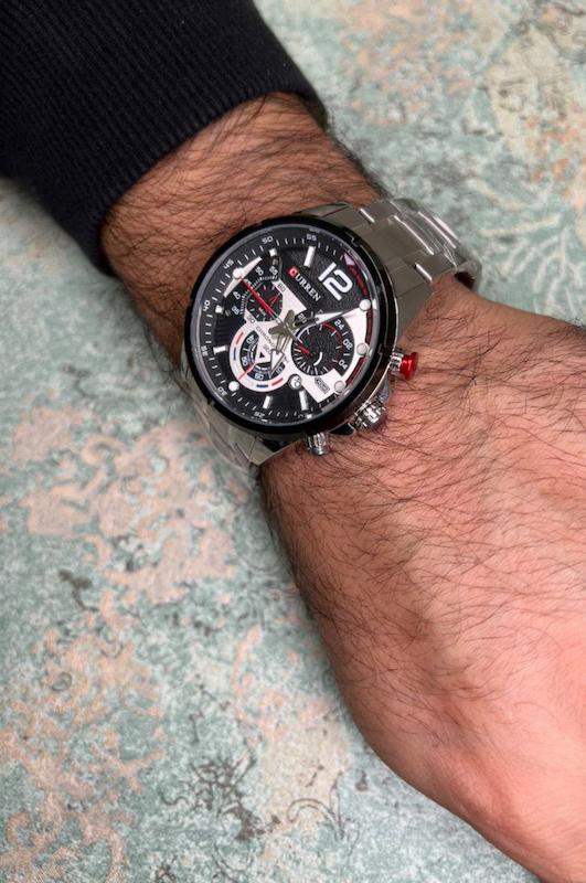 ساعت مچی مردانه کارن 8395(کورن CURREN) سه موتور فعال