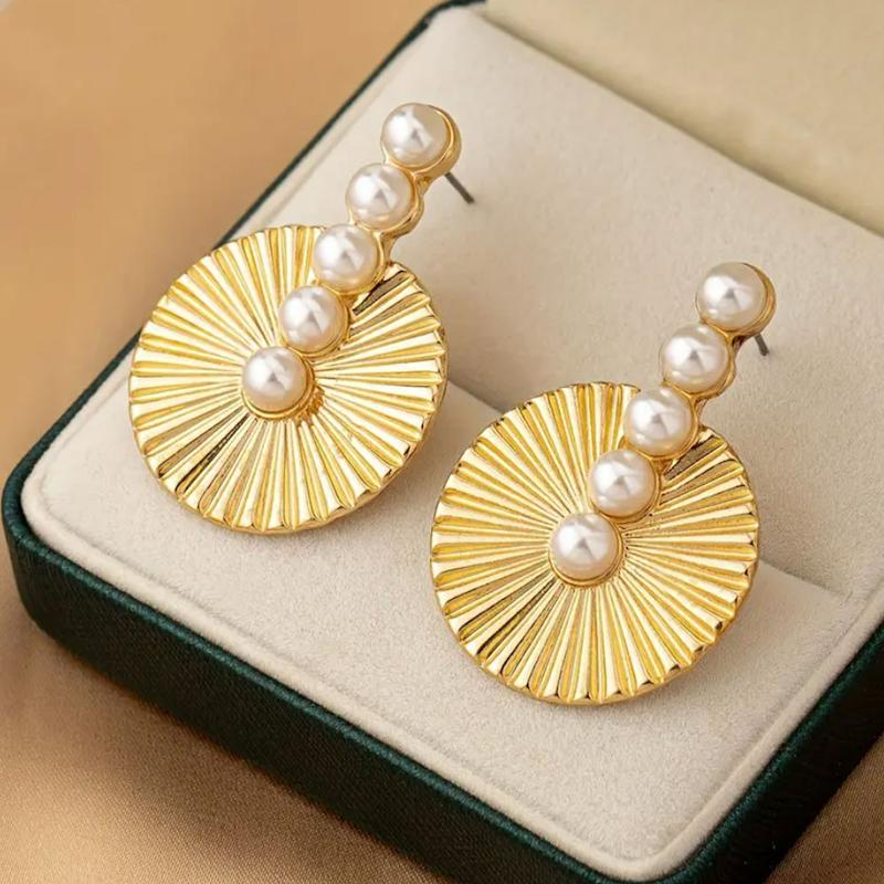 گوشواره میخی زنانه مرواریدی کد 125