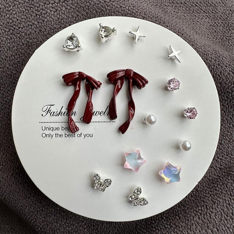 گوشواره میخی زنانه کد TE1426 مجموعه 3 عددی