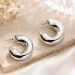 گوشواره زنانه میخی مدل حلقه ای کد T125