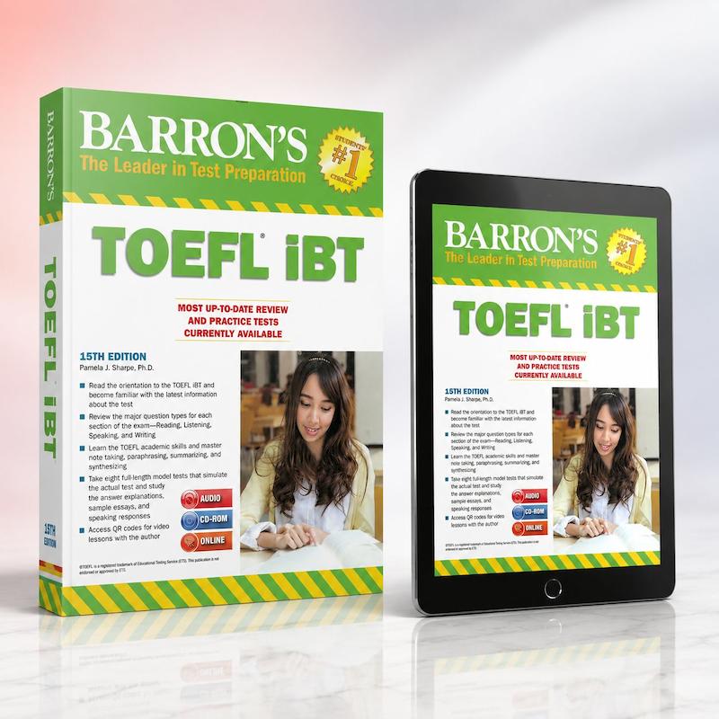 دانلود PDF Barron's TOEFL iBT 15 (بارونز تافل)