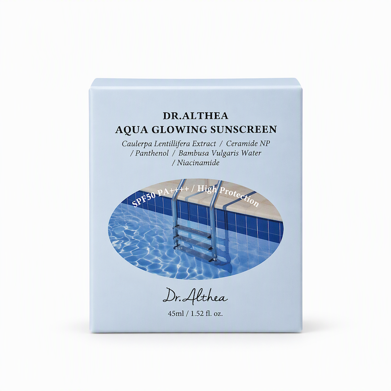 ضدآفتاب دکتر آلتیا مدل Aqua Glowing SPF50+ حجم 45 میل
