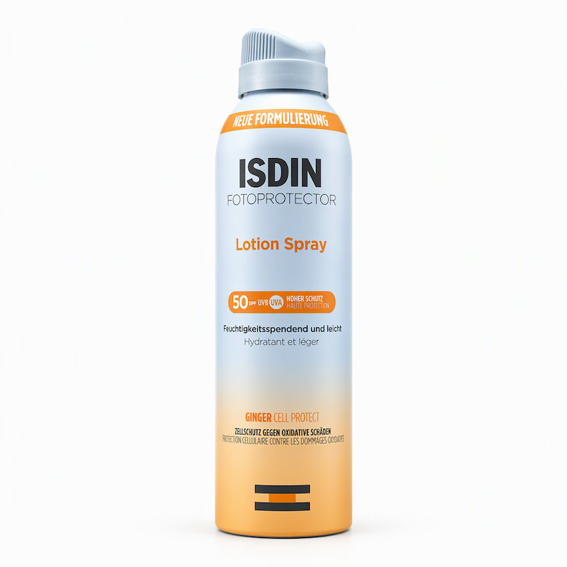 اسپری ضدآفتاب ایزدین مدل Fotoprotector Lotion Spray SPF50 حجم 250 میل