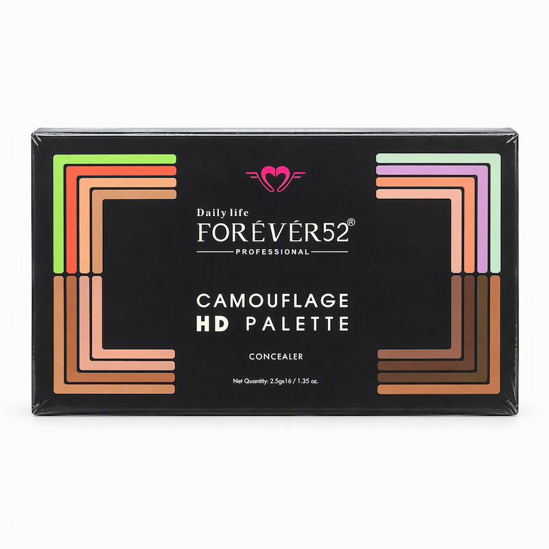 پالت کانسیلر فوراور52 مدل Camouflage HD شامل 16 رنگ 2.5 گرمی