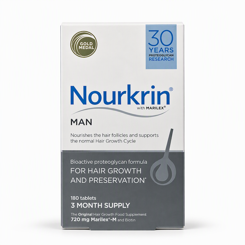 مکمل تقویت مو نورکرین مدل Man بسته 180عددی