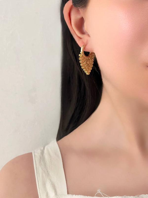 گوشواره پولکی حلقه ای
